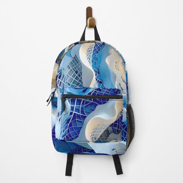 Item preview, Intricate Spiral Pattern in Blue and White designed and sold by Vicky Brago-Mitchell®.