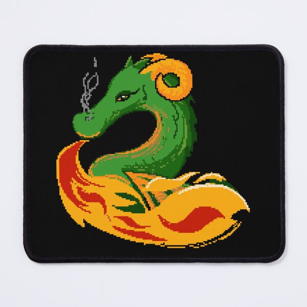 Item preview, Pixel drawing of a green dragon designed and sold by SulPixelart.