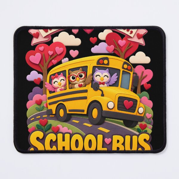 Item preview, Happy Valentine’s Day School Bus Driver – Cute Owls designed and sold by Ajdaprint.