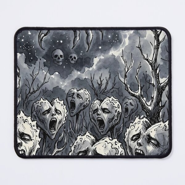 Item preview, Screaming Heart Skulls Dark Night Sky Skeleton Hand designed and sold by LujziWorld.
