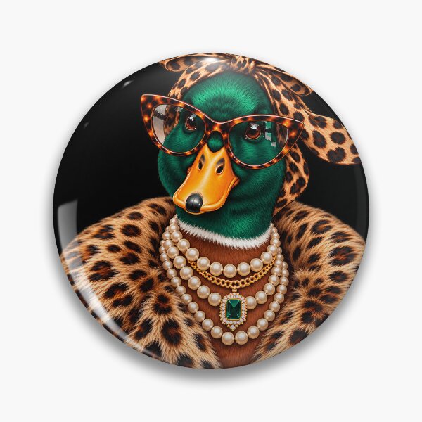 Item preview, Boujee Mallard Duck Leopard Glam Jewelry Preppy Wildlife designed and sold by VGAfanatic.
