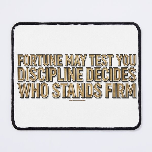Item preview, Discipline Decides Who Stands Firm designed and sold by syotos-ai.