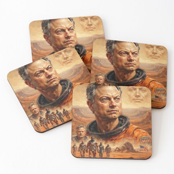 Item preview, Mission to Mars Sci-Fi Fine Art Tribute designed and sold by Art's Diner.