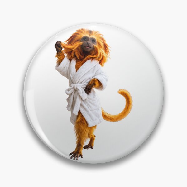 Item preview, Plush Bathrobe Golden Lion Tamarin designed and sold by Sillytoe.