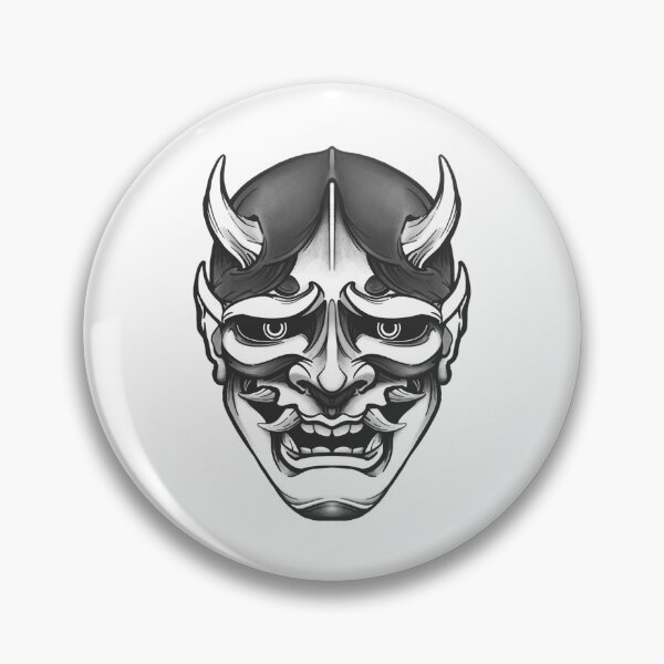 Item preview, Hannya Mask Tattoo Drawing designed and sold by amidst-no-whale.