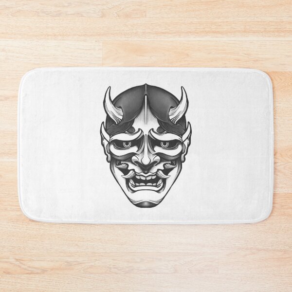 Item preview, Hannya Mask Tattoo Drawing designed and sold by amidst-no-whale.