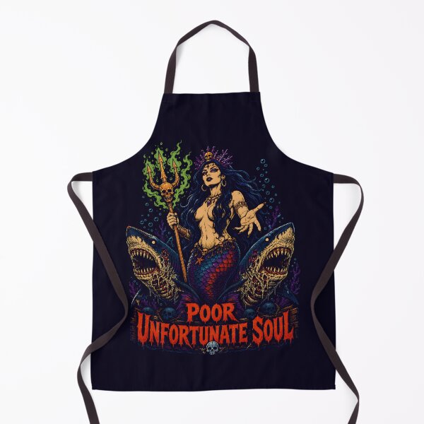Item preview, Poor Unfortunate Soul Sea Witch and Sharks designed and sold by Victor Shadehorn.