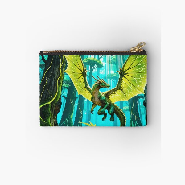 Item preview, Epic 4K Green Forest Fantasy Dragon Art designed and sold by Freestyle Prints.