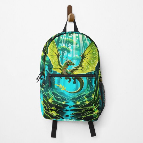 Item preview, Epic 4K Green Forest Fantasy Dragon Art designed and sold by Freestyle Prints.