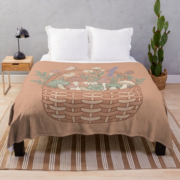 Item preview, Cottagecore Mushroom Basket Sticker | Wildflower Snail Butterfly Woodland Forager Illustration Art designed and sold by cannsuh.
