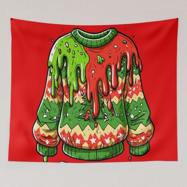 Item preview, Slime Time Christmas Sweater Design designed and sold by RichardRags.