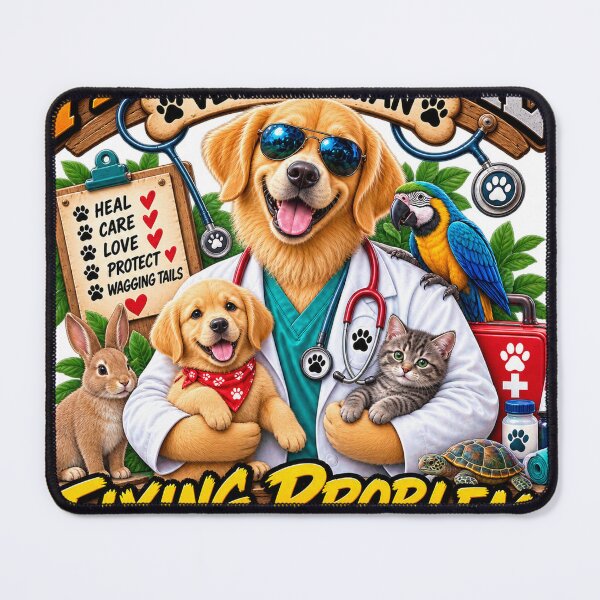 Item preview, Paw-Fessional Veterinarian Dog – Funny Vet Dog Gift designed and sold by TeeVibeHaus.