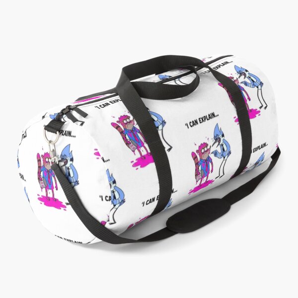 Item preview, I Can Explain Funny Raccoon Pink Ink Spill Blue Jay Laughing Office Prank Humor designed and sold by FreakToons.