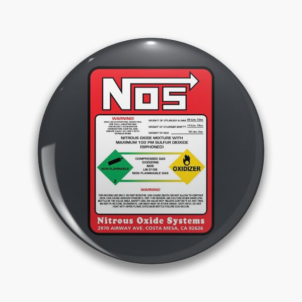 Item preview, Vintage NOS Nitrous Oxide Systems Warning Label Sticker | Retro Drag Racing Decal | Classic Racing Garage Art designed and sold by collectees1.
