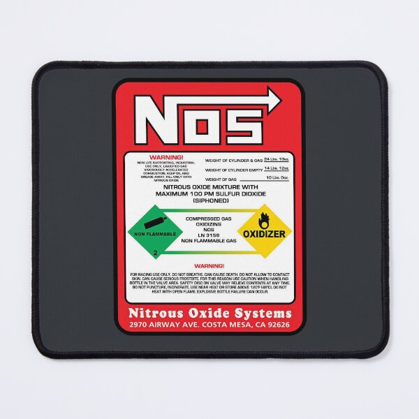 Item preview, Vintage NOS Nitrous Oxide Systems Warning Label Sticker | Retro Drag Racing Decal | Classic Racing Garage Art designed and sold by collectees1.