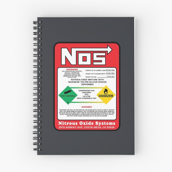 Item preview, Vintage NOS Nitrous Oxide Systems Warning Label Sticker | Retro Drag Racing Decal | Classic Racing Garage Art designed and sold by collectees1.