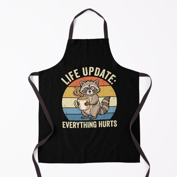 Item preview, Life Update Everything Hurts Funny Raccoon Coffee Humor designed and sold by hemagamo.