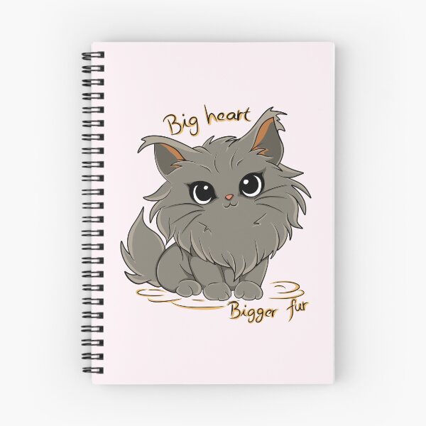 Item preview, Big Heart Bigger Fur Cat designed and sold by Phyllya Design.