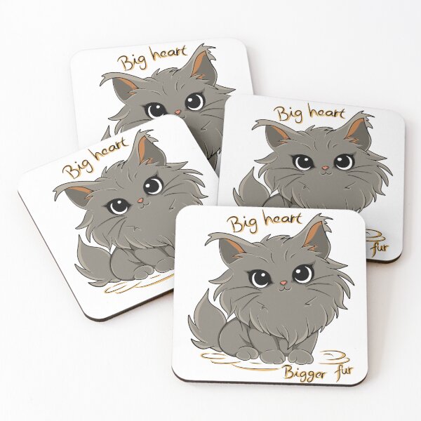 Item preview, Big Heart Bigger Fur Cat designed and sold by Phyllya Design.