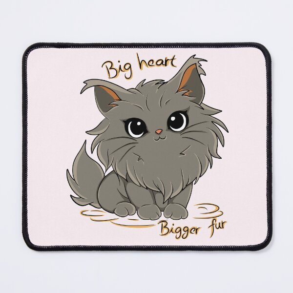 Item preview, Big Heart Bigger Fur Cat designed and sold by Phyllya Design.