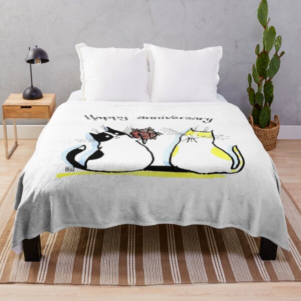 Item preview, Happy Anniversary Funny Cat Cute Couple Gift designed and sold by teemix.