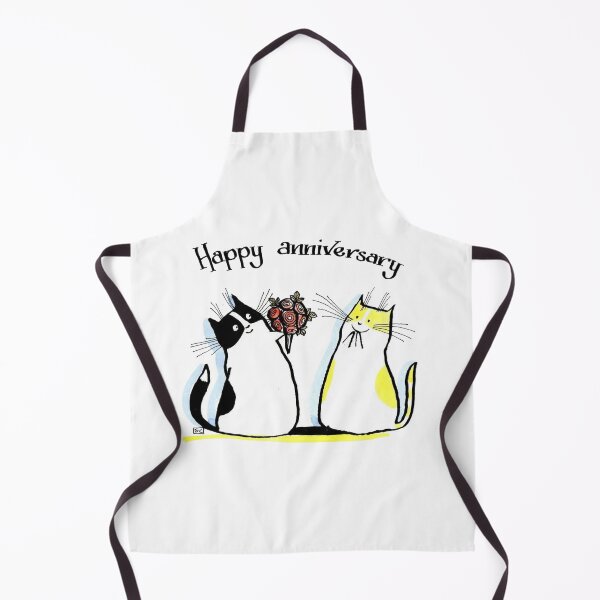 Item preview, Happy Anniversary Funny Cat Cute Couple Gift designed and sold by teemix.