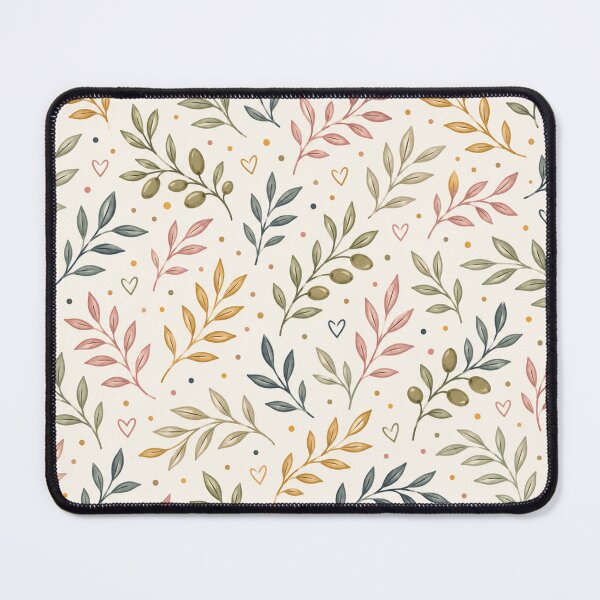 Item preview, Autumn Botanical Leaves and Hearts Nature Pattern Fall Color Fall Season designed and sold by Luvjesus2.