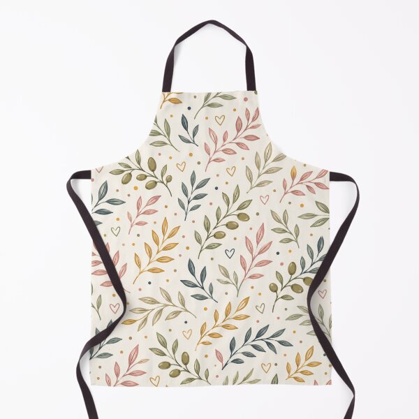 Item preview, Autumn Botanical Leaves and Hearts Nature Pattern Fall Color Fall Season designed and sold by Luvjesus2.