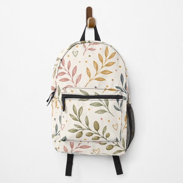 Item preview, Autumn Botanical Leaves and Hearts Nature Pattern Fall Color Fall Season designed and sold by Luvjesus2.