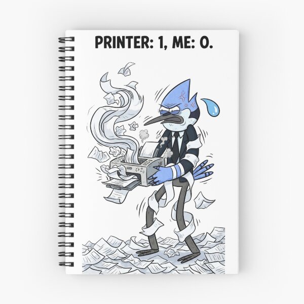 Item preview, Printer 1 Me 0 Frustrated Blue Jay Office Printer Jam Humor designed and sold by FreakToons.