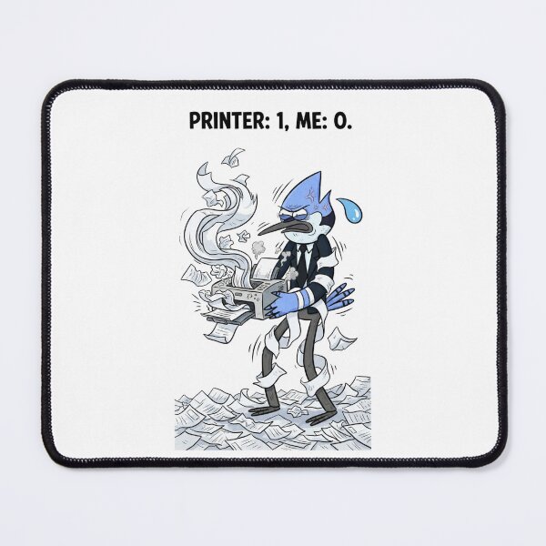 Item preview, Printer 1 Me 0 Frustrated Blue Jay Office Printer Jam Humor designed and sold by FreakToons.