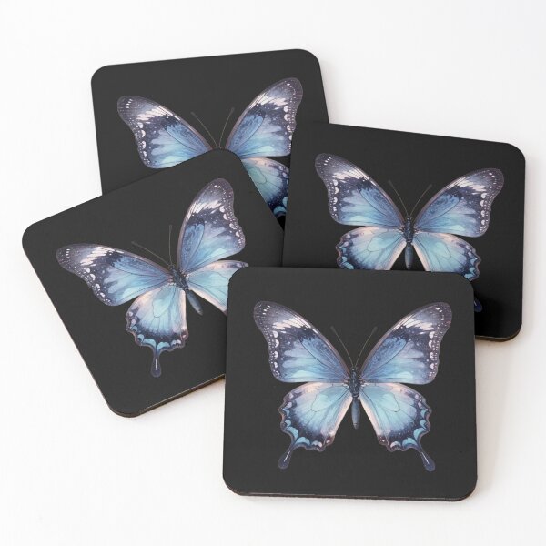 Item preview, Aesthetic Blue Morpho Butterfly Galaxy Cosmic Watercolor designed and sold by MariaPCMaria.