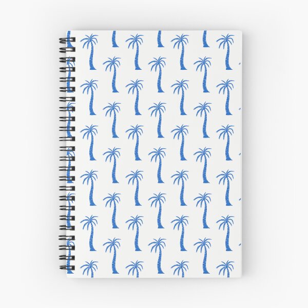 Item preview, Tropical Palm Trees in Cerulean Blue designed and sold by kalaauniverse_art_studio.