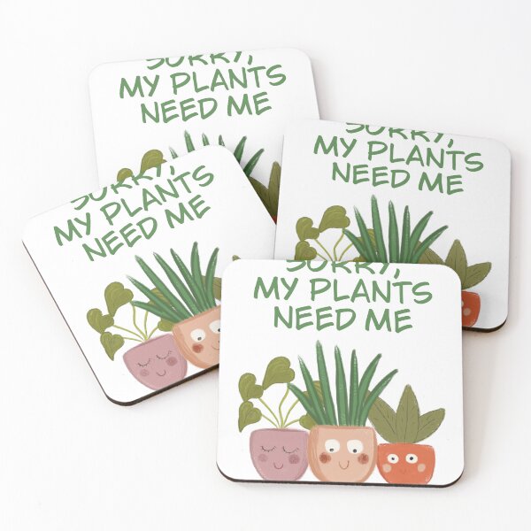 Item preview, Sorry, My Plants Need Me – Funny Plant Lover Design designed and sold by MadSnail-Design.