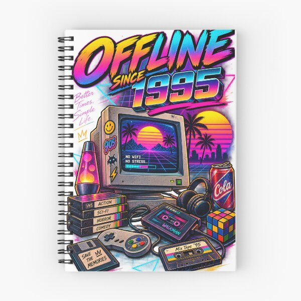 Item preview, Offline Since 1995 – 90s Retro Gaming Nostalgia designed and sold by CreativeMindsetLab.