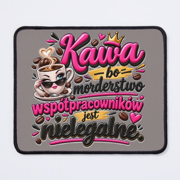 Item preview, Funny Polish Coffee Workplace Humor Quote designed and sold by Wild Ink Studio by Barbara.