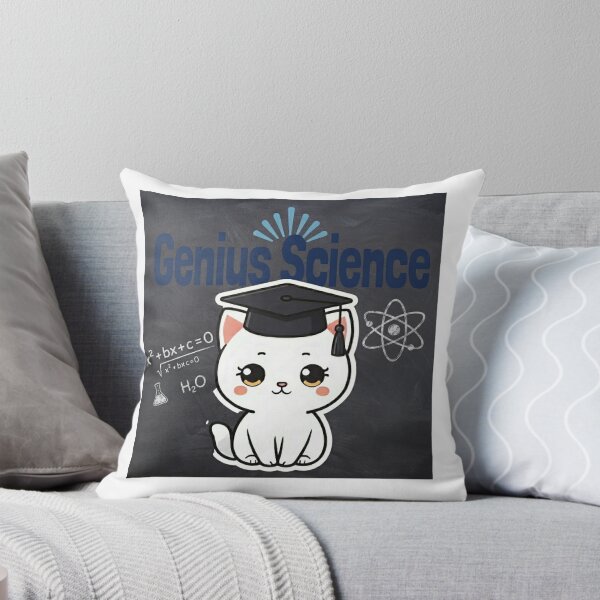Item preview, Genius Science Cat – Cute Kawaii Smart Kitty Cartoon for Science Lovers designed and sold by PrintforDesign.