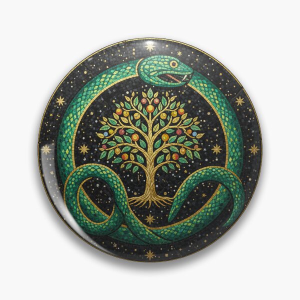 Item preview, Eternal Cycle: The Sacred Ouroboros Mosaic designed and sold by codex antique.
