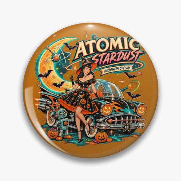 Item preview, Atomic Stardust Halloween Special Retro Vintage designed and sold by Normandy Road Heritage™ - Vintage Garage Art.
