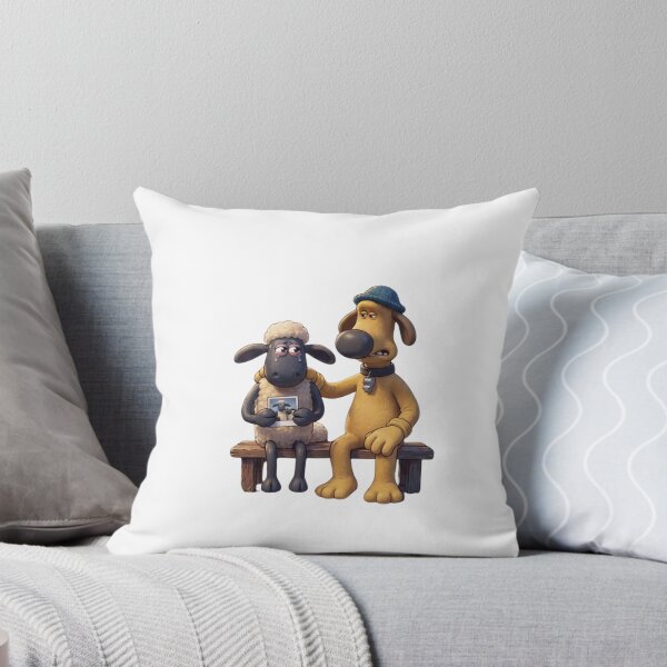 Item preview, Sad Crying Sheep Holding Photo Dog Comforting On Bench Friendship Art designed and sold by jhgjykuo.
