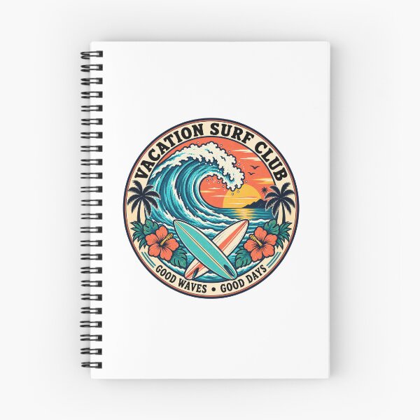 Item preview,  Retro Ocean Wave and Surfboards designed and sold by urbinet.
