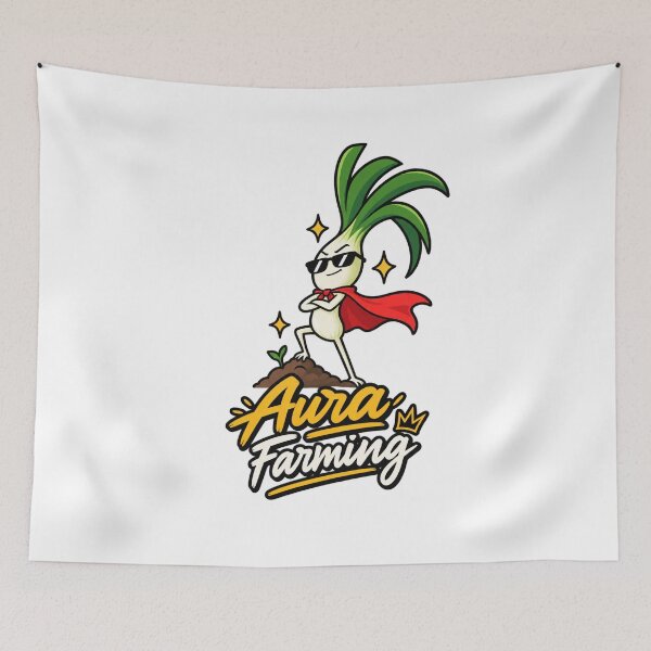 Item preview, Aura Farming Funny Onion Superhero Meme Gamer Gen Z Humor designed and sold by RaulWeirdAndFun.