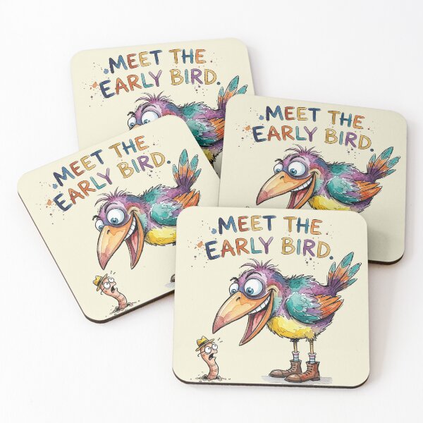 Item preview, Meet The Early Bird Catches The Worm Cartoon designed and sold by chriswo-design.