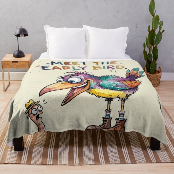 Item preview, Meet The Early Bird Catches The Worm Cartoon designed and sold by chriswo-design.