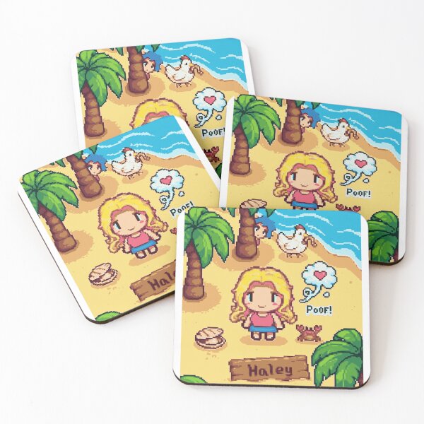 Item preview, Pelican Beach Blonde Girl - Cute Pixel Art Summer Scene designed and sold by DawnColony.