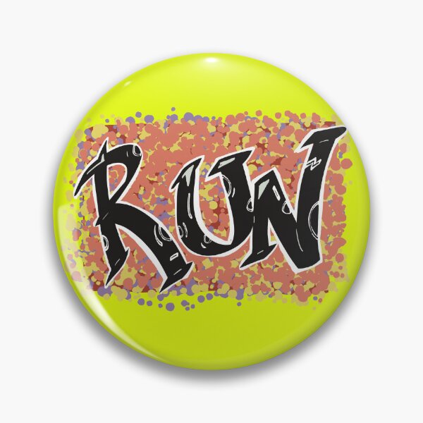 Item preview, RUN graffiti lettering designed and sold by SombreroDoodles.
