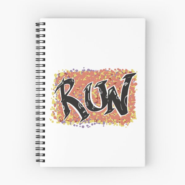 Item preview, RUN graffiti lettering designed and sold by SombreroDoodles.