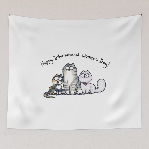 Item preview, Funny International Womens Day Cat Feminist Purrfect Equality designed and sold by teemix.