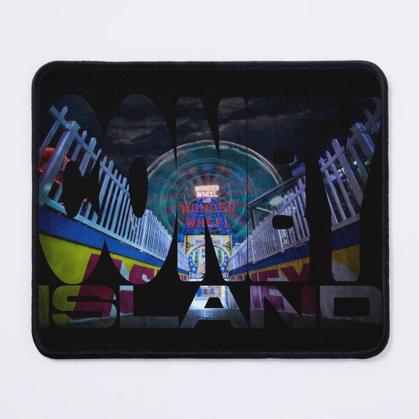 Item preview, Coney Island Wonder Wheel Night Photography - Brooklyn Typography Art designed and sold by Jensen Designed.