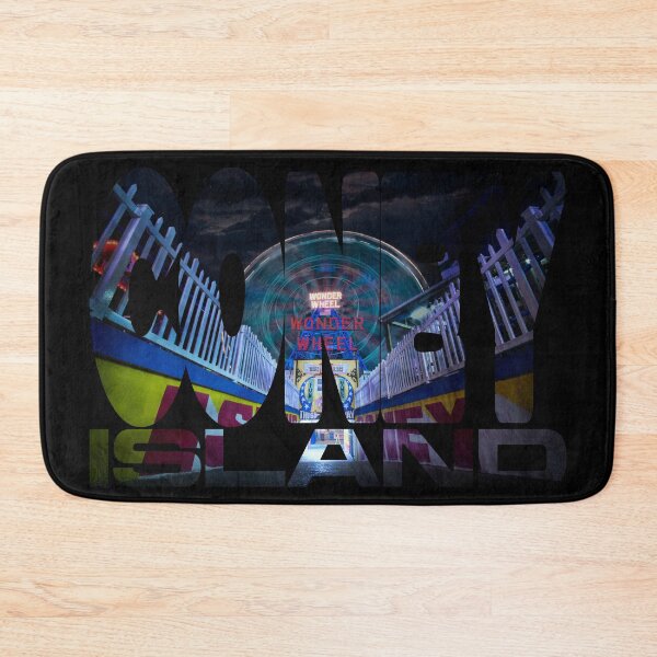 Item preview, Coney Island Wonder Wheel Night Photography - Brooklyn Typography Art designed and sold by Jensen Designed.